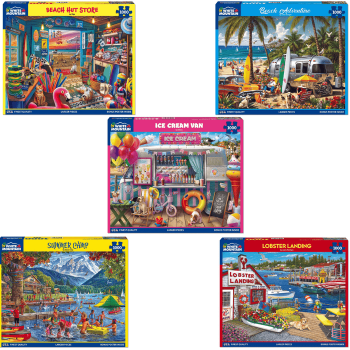 Set of 5: Summer Fun Bundle 1000 piece