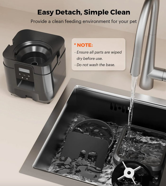 Smart Pet Feeder with Timed Portions, detail view