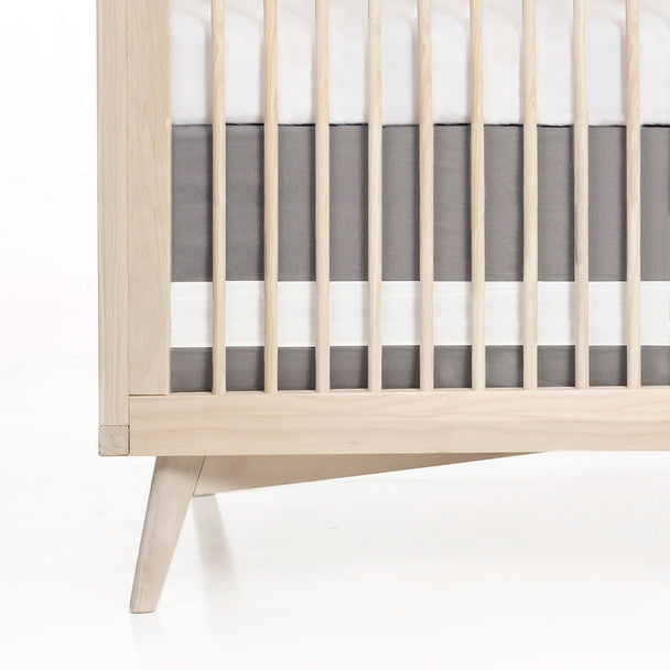 Solid Crib Skirt - Stone