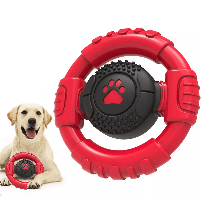 Steering Wheel Dog Tough Toy - Tough Toys from . at DoggyTopia