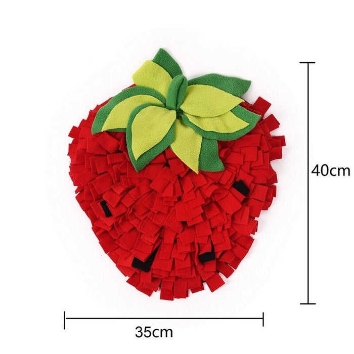 Strawberry Snuffle Mat - Snuffle Mats from . at DoggyTopia