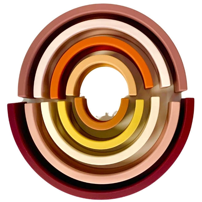 Sugar + Maple Rainbow Stacker (9 pc) | Neutral