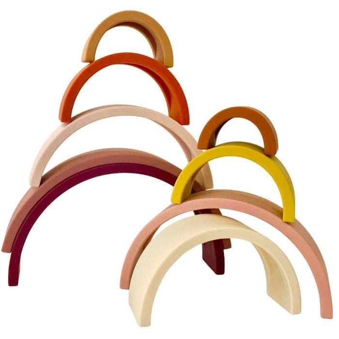 Sugar + Maple Rainbow Stacker (9 pc) | Neutral