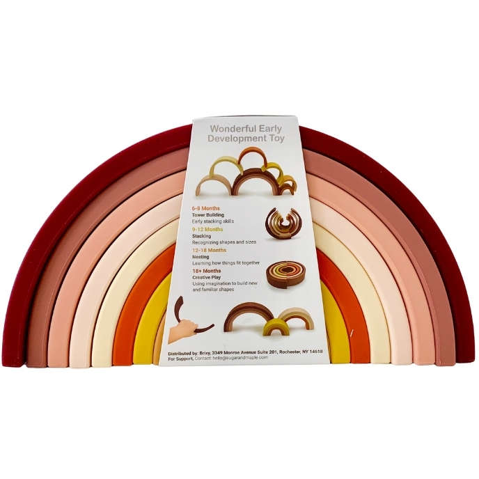Sugar + Maple Rainbow Stacker (9 pc) | Neutral