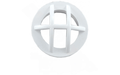 Super - Pro 25560 - 000 - 000 1.5" MPT White Safety Grate Insert Fitting - AquaDoc