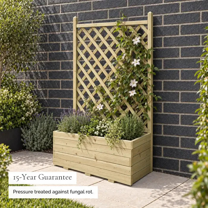 Forest Integrated Square Trellis Planter — guarantee