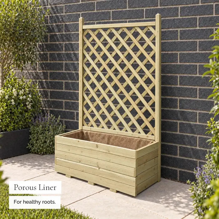 Forest Integrated Square Trellis Planter — liner