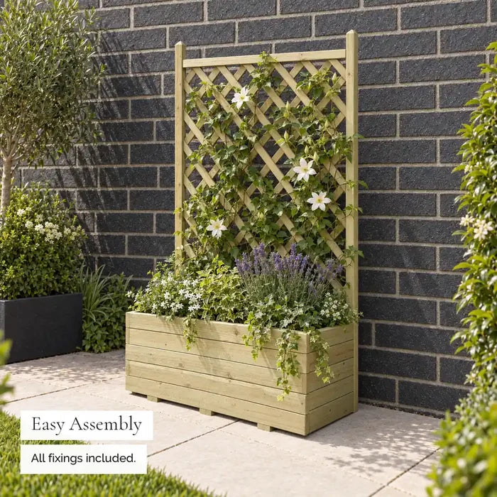Forest Integrated Square Trellis Planter — easy assembly