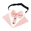 Tuxedo Dog Bandana - Dusty Pink - Tuxedo Bandanas from . at DoggyTopia