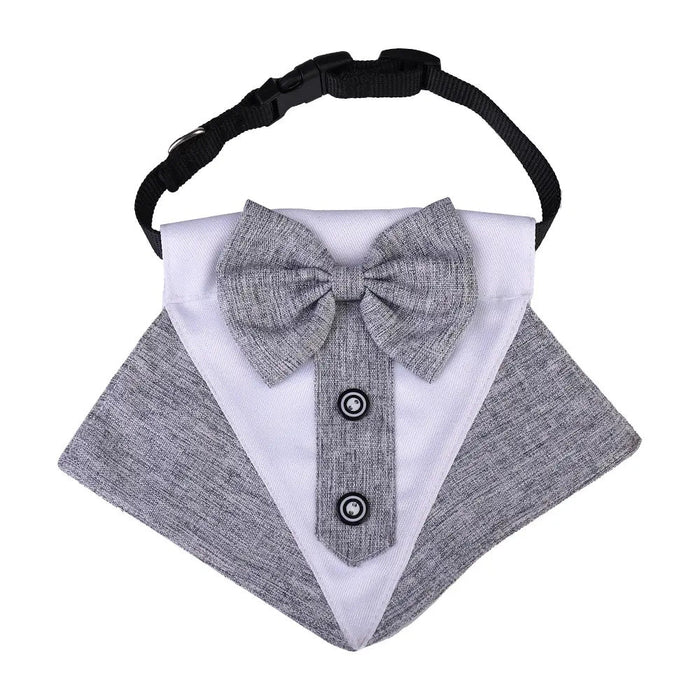 Tuxedo Dog Bandana - Grey - Tuxedo Bandanas from Sale at DoggyTopia