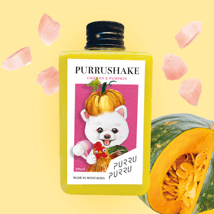 Woof! Chicken & Pumpkin Purru Shake for dogs