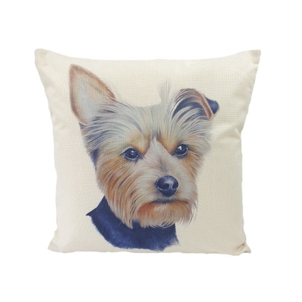 Yorkshire Portrait Throw Cushion - Cushions from Sale at DoggyTopia